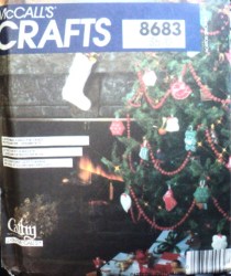 8683 CANDLEWICK NEEDLWRK, ORNAMENTS, TREE SKIRT, WREATH PATTERN
